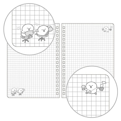 Piyokomame B6 Ring Notebook - Working