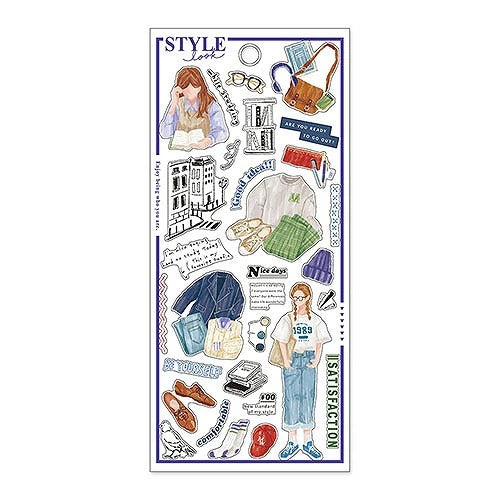 Mind Wave Style Look Sticker Sheet - Study Day