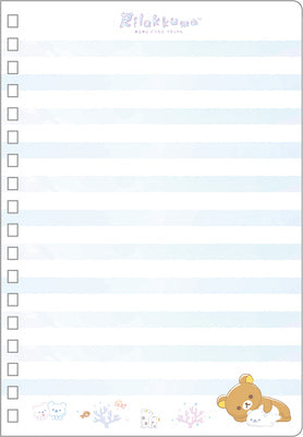 Cuaderno de disfraces con el tema del océano de Rilakkuma