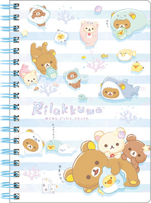 Cuaderno de disfraces con el tema del océano de Rilakkuma