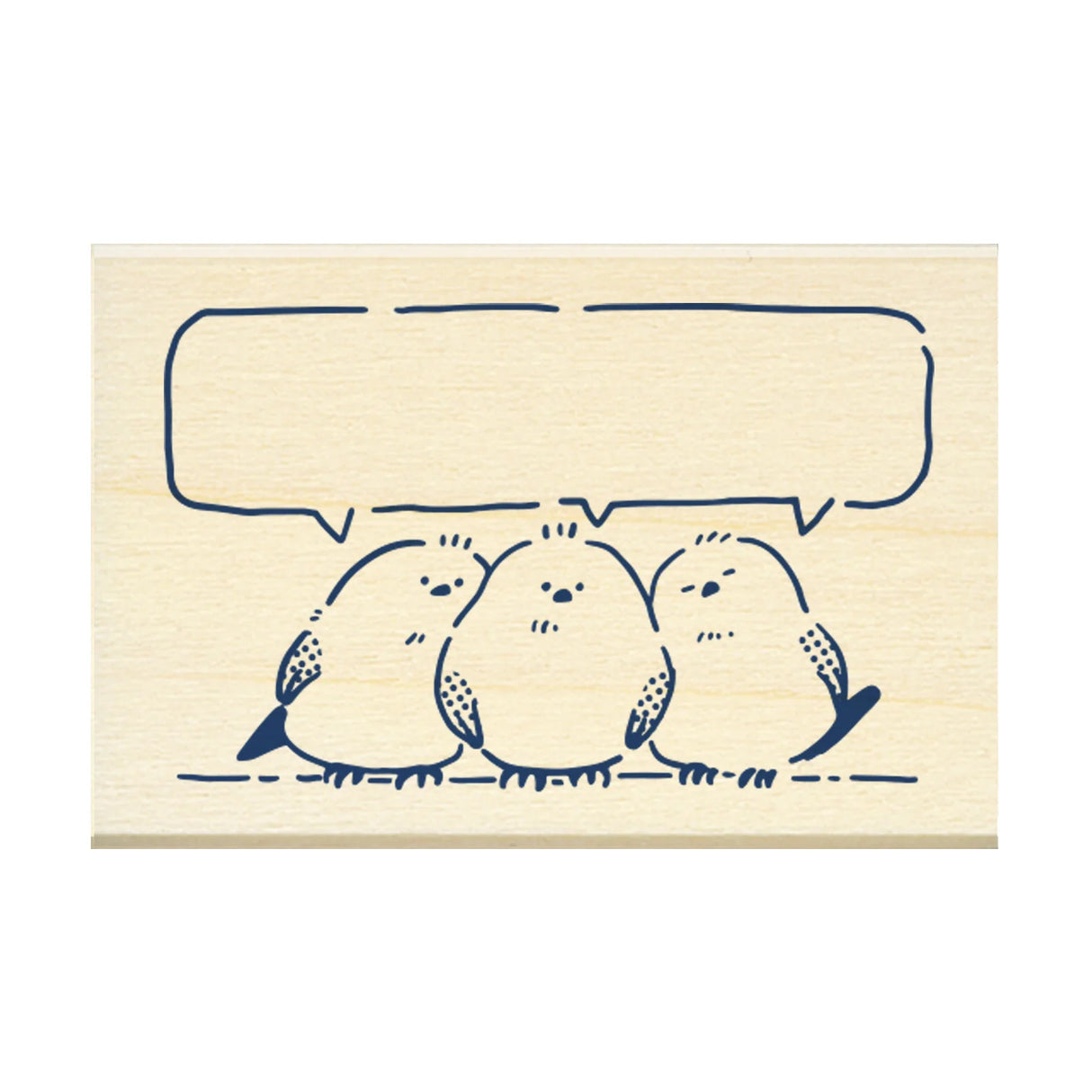 Masking Tape Companion Rubber Stamp - Shimaenaga Chatting
