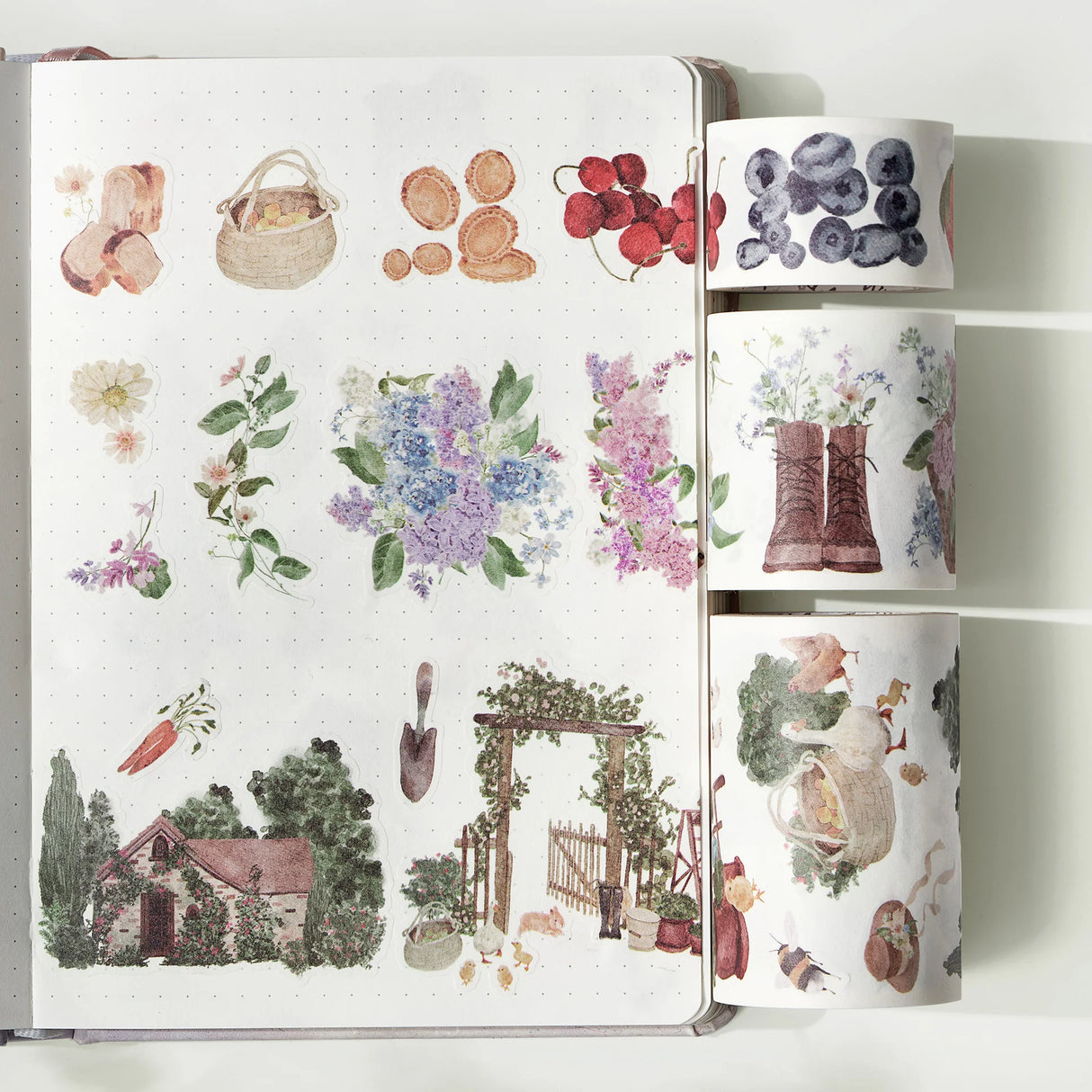 Cottage Charm Washi Tape Sticker Set