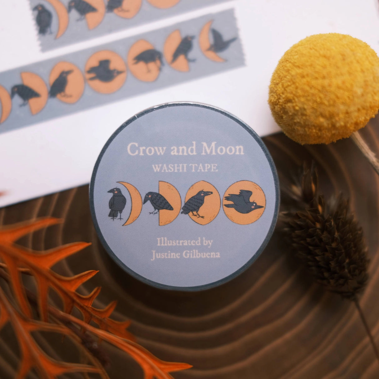 Crow and Moon Washi Tape