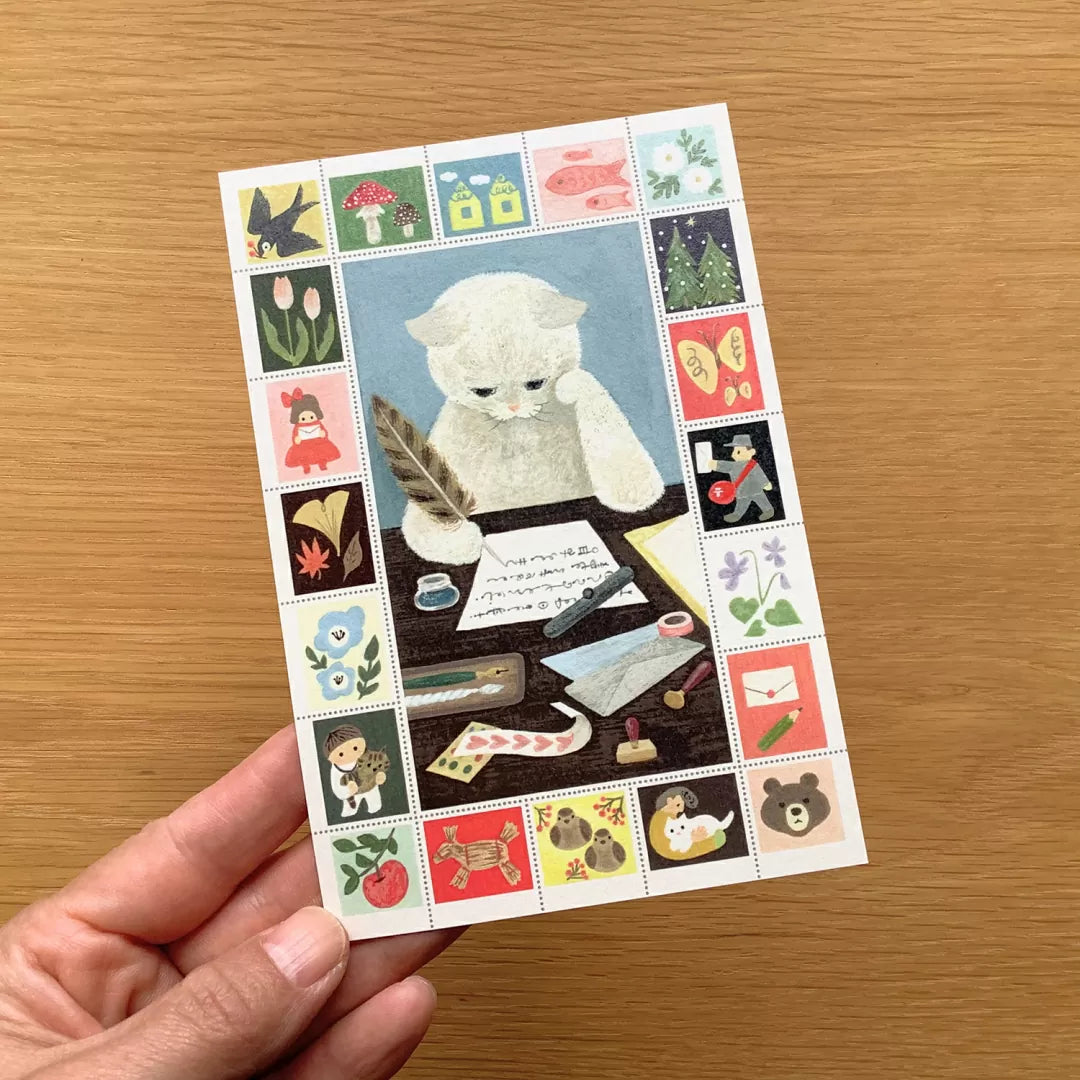 Size: 10cm x 14.8cm.
Double-sided full color.
Material: Paper (textured, slightly thick paper, ivory color)
The paper is environmentally friendly and contains over 30% non-wood bamboo pulp for a warm texture
Please note that the actual color may appear different on your computer or smartphone monitor.