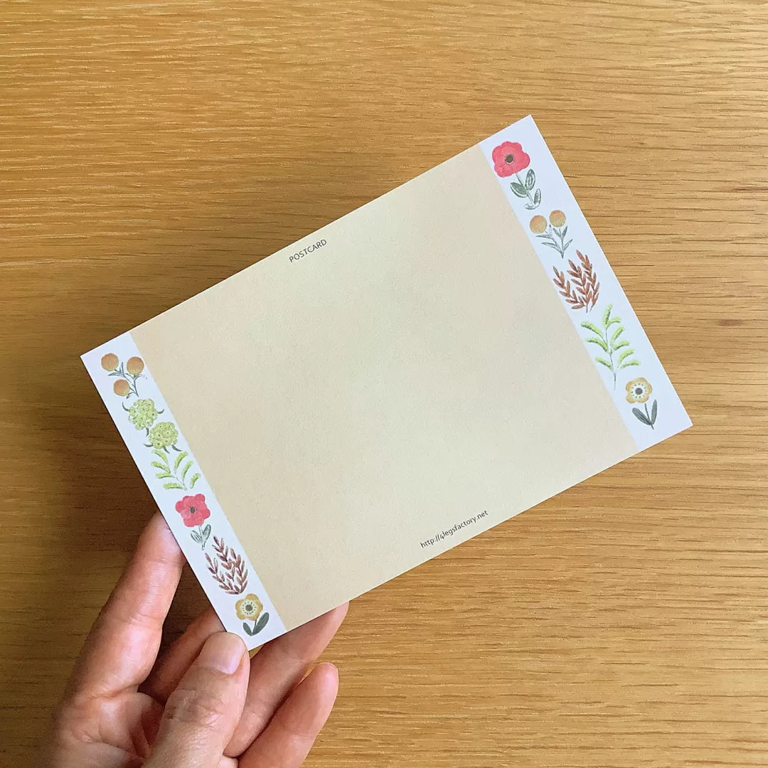 Size: 10cm x 14.8cm.
Double-sided full color.
Material: Paper (textured, slightly thick paper, ivory color)
The paper is environmentally friendly and contains over 30% non-wood bamboo pulp for a warm texture
Please note that the actual color may appear different on your computer or smartphone monitor.
