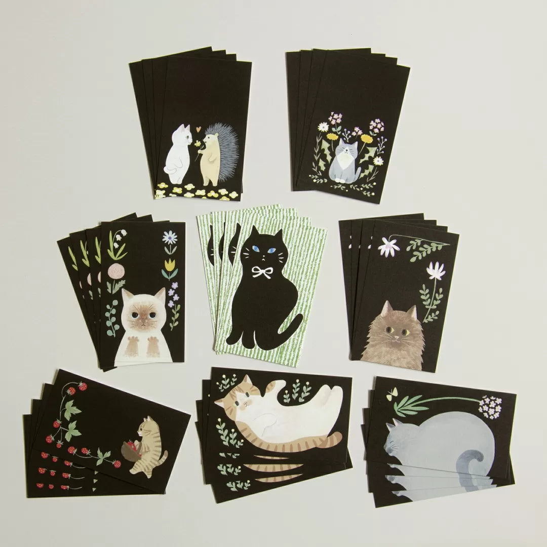 4legs Mini Card Set - Black Card Cat (32 cards)