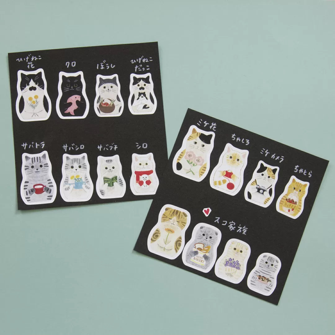Add a touch of charm to your crafts with this adorable Cat Matryoshka sticker sheet from 4legs. Each sticker features a sweet nesting‑doll–style cat watercolor image, blending cozy folk‑art vibes with the brand’s signature cuteness.
Size: approx. 3.75in x 4.75in
Contents: 1 sheet