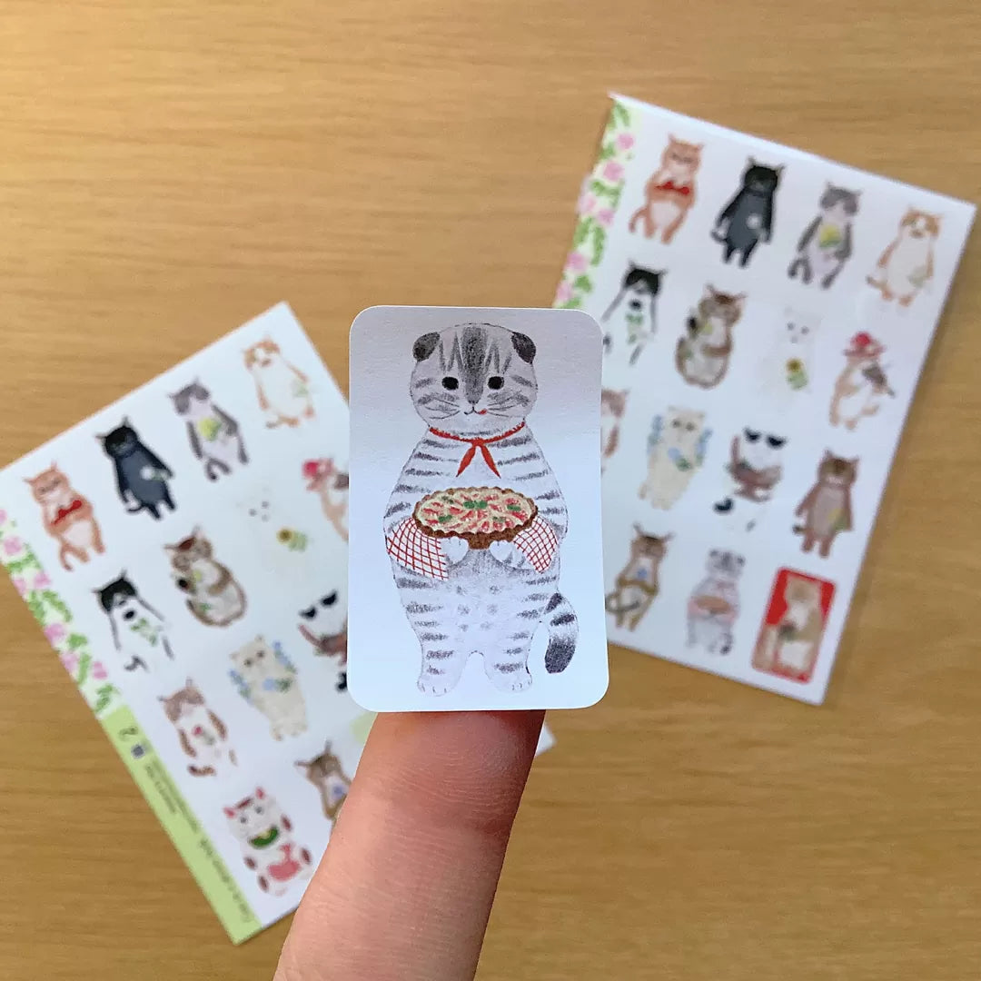 This is a sheet sticker from the series Cat in the Picture Book. This sticker sheet features 16 different cat illustrations. Each sticker feels like a tiny story—perfect for adding personality to journal spreads, scrapbooks, pen‑pal letters, and handmade cards.
Size: approx. 3.75in x 4.75in
Contents: 1 sheet