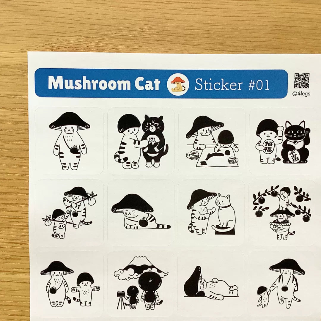 Featuring adorable illustrations inspired by the daily life of mushrooms, this sheet brings a cozy, storybook feel to all your creative projects. These sticker sheets feature 20 different designs!
Size: approx. 3.75in x 4.75in
Contents: 1 sheet