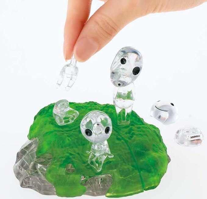 Rompecabezas de cristal Kodama 3D: La princesa Mononoke de Ghibli