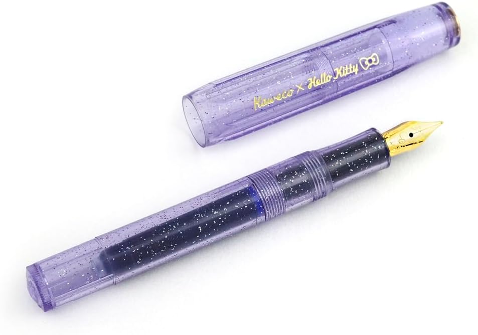 Kaweco x Hello Kitty Classic Sport Fountain Pen - 50th Anniversary Stardust Violet - Limited Edition