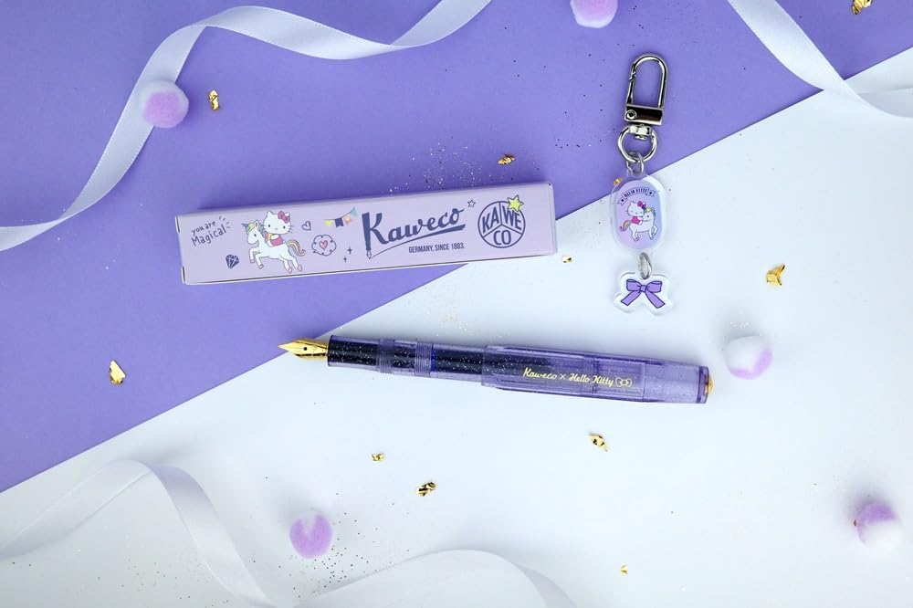 Kaweco x Hello Kitty Classic Sport Fountain Pen - 50th Anniversary Stardust Violet - Limited Edition