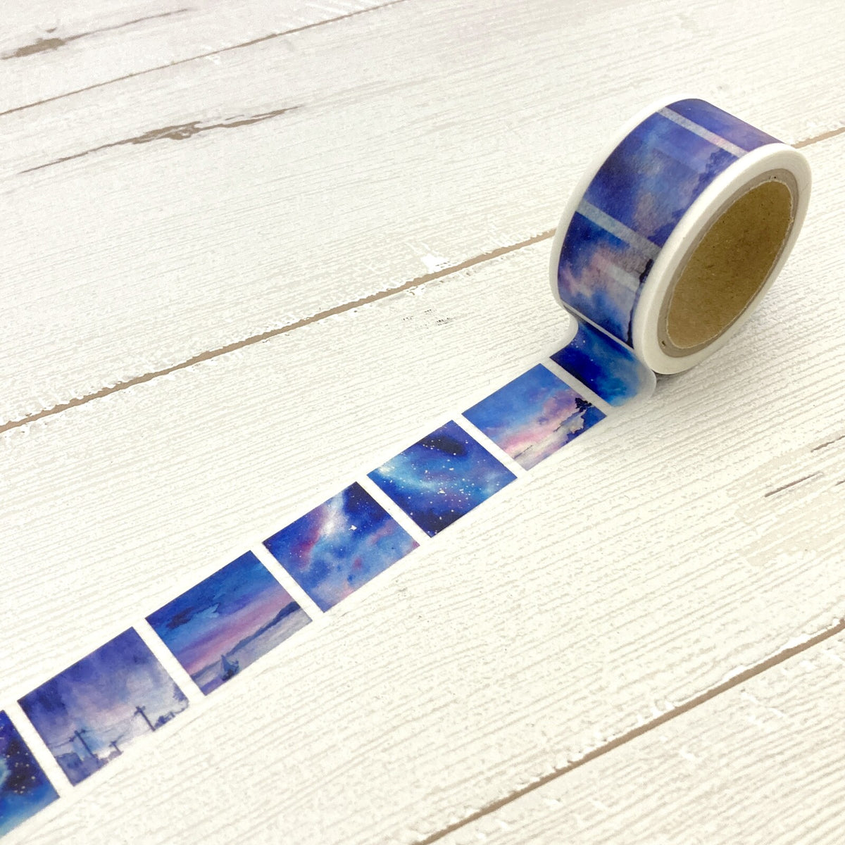 Cinta washi de cielo nocturno Awa