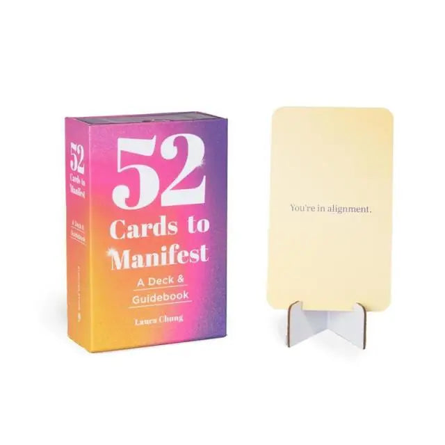 For anyone with big dreams, 52 Cards to Manifest is the perfect tool for making them happen. This deck of inspiring cards creates a path for taking desires from the intangible to the physical through a daily practice that cultivates abundance, focused intentions, and self-knowledge.
Draw one card a day for inspiration and guidance on the path to successful manifestations, or pull multiple cards to divine messages from the universe. Affirmations and advice on each card prompt introspection and provide direc