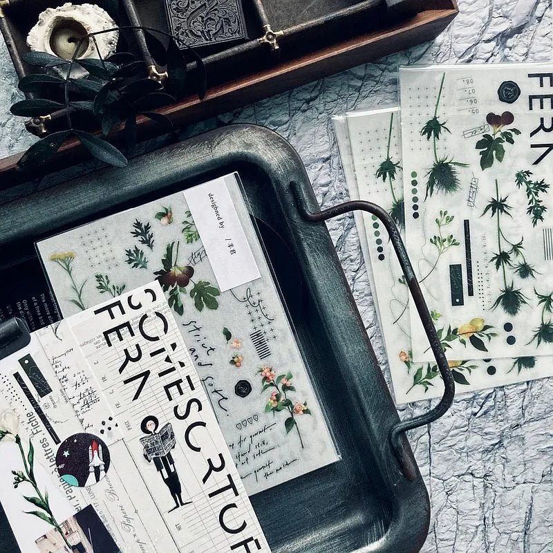 Some Sort of Fern Transfer Sticker - Thistle and Fruit