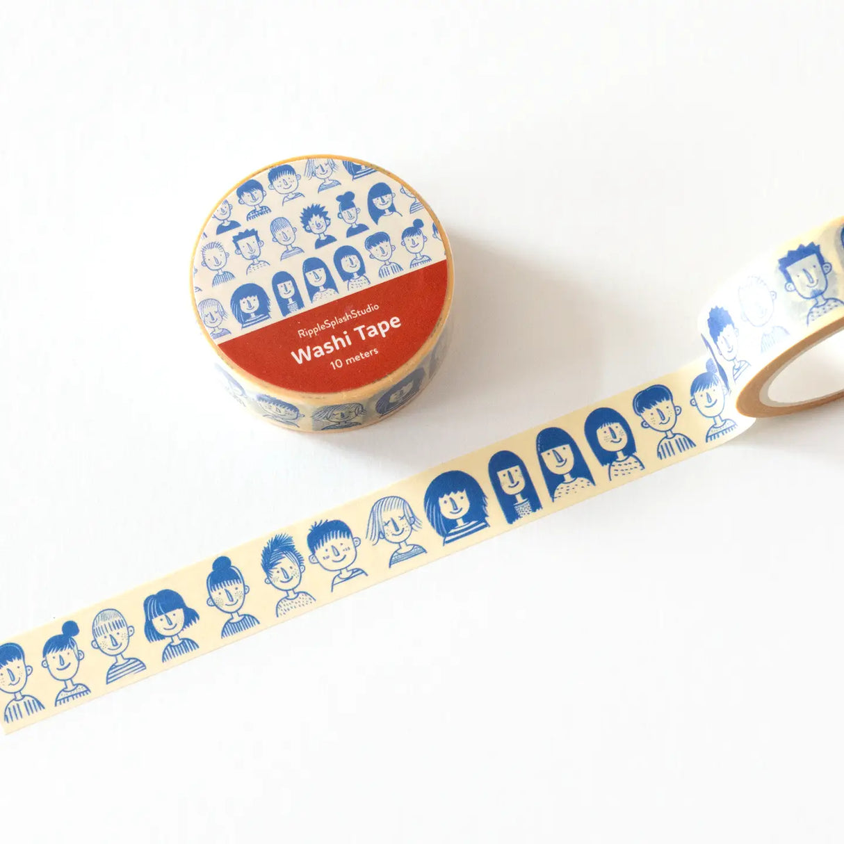 Vibrant Faces Washi Tape
