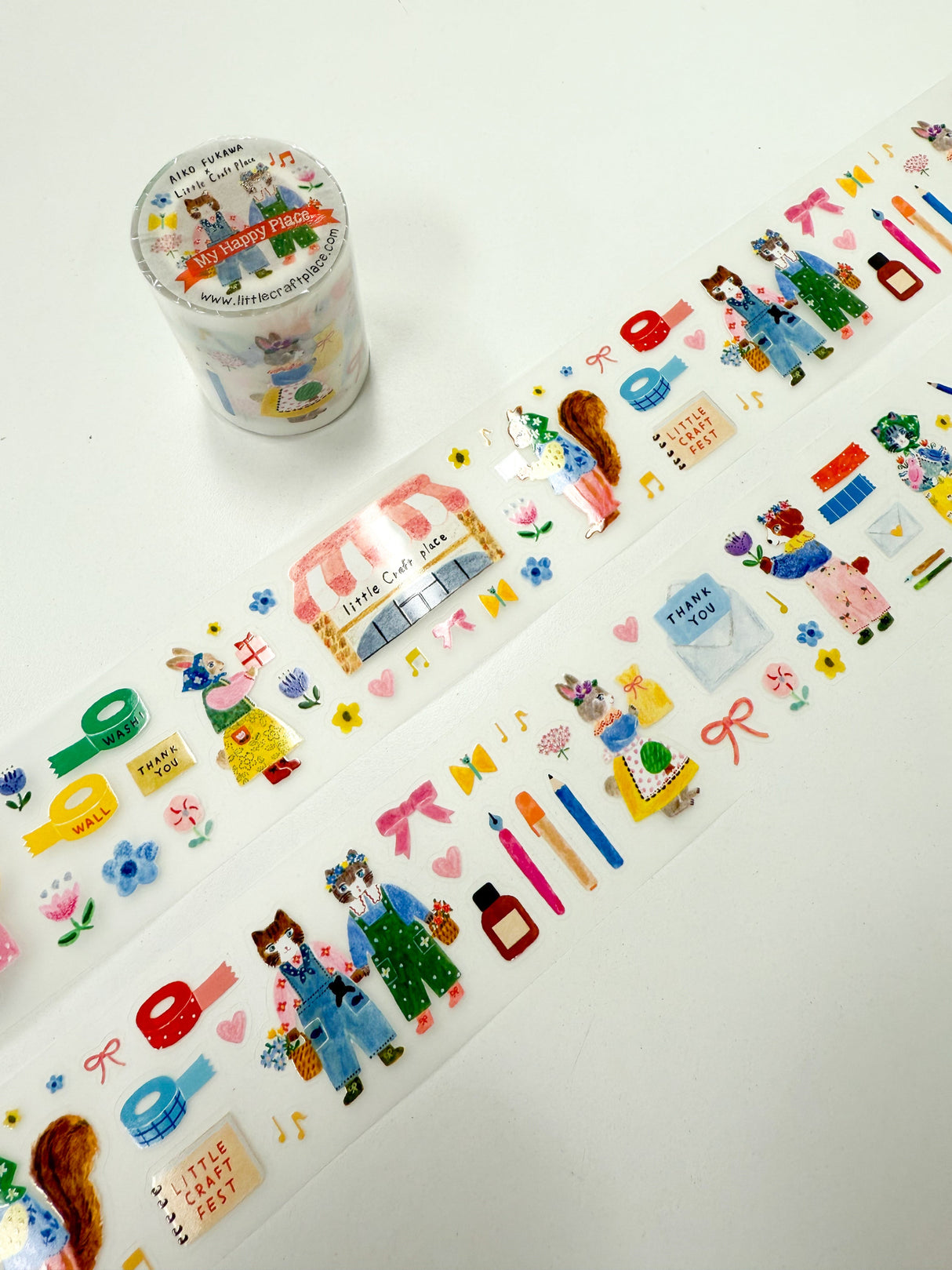 Aiko Fukawa x Little Craft Place Pre-cut PET Tape - My Happy Place