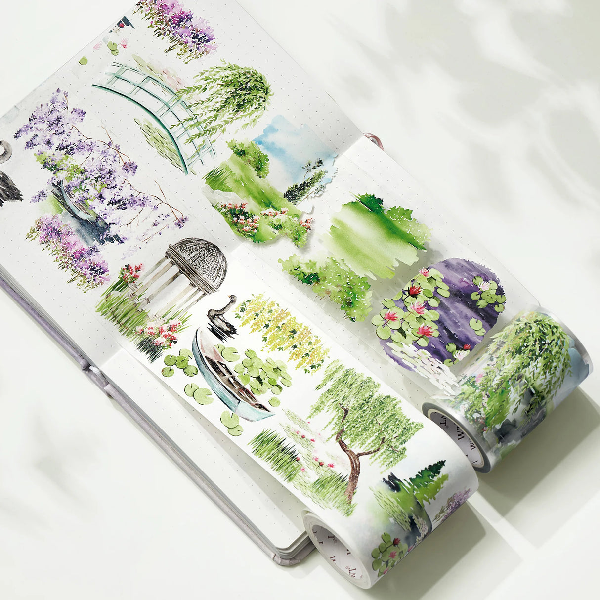 Monet's Garden Wide Washi/PET Tape