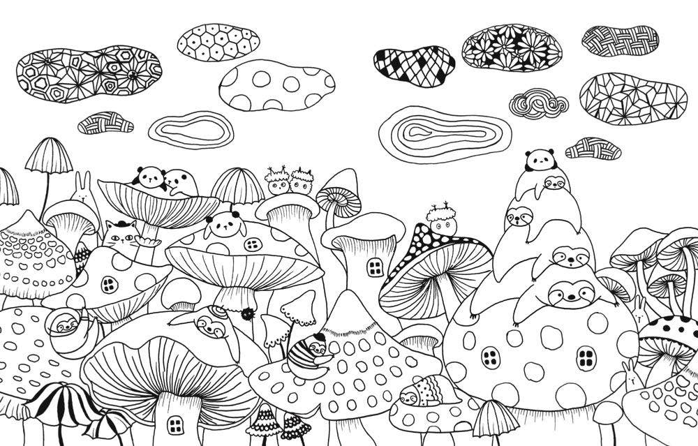A Million Sloths Coloring Book By Lulu Mayo