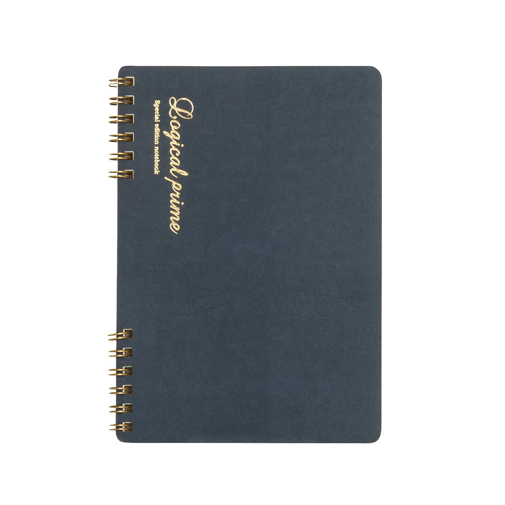 Logical Prime W Ring Notebook A5 Size - Blue (6mm Lined)