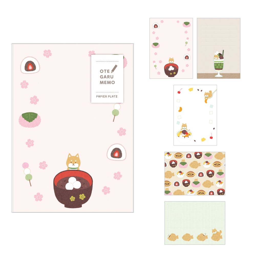 Otegaru Memo Pad - Shiba Inu Japanese Sweets