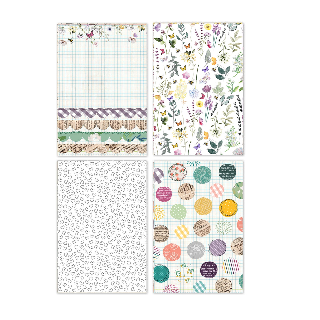 Wildflower Collection - 6x9 Single Sided Paper Pack - 16 Sheets