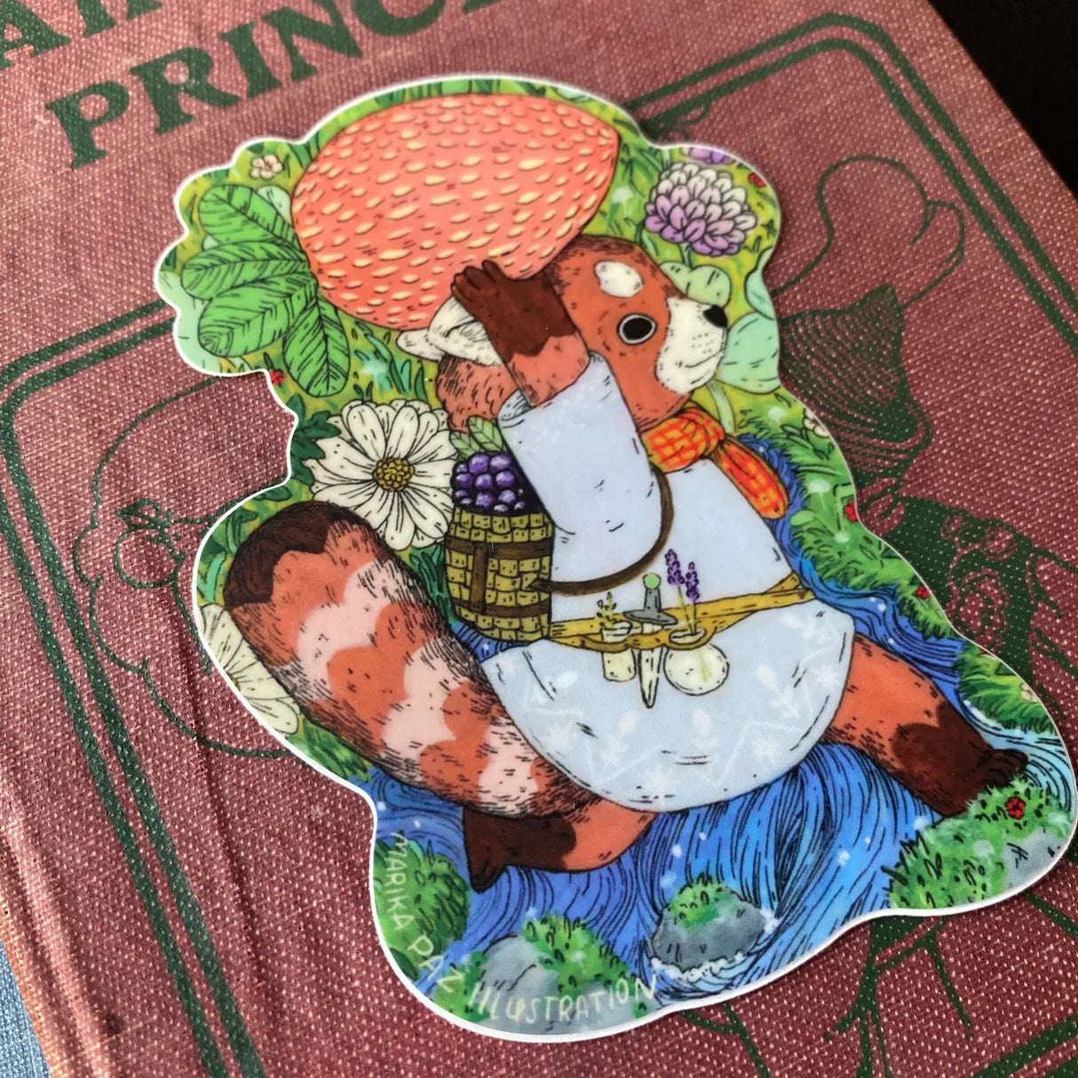 Marika Paz Vinyl Sticker - Strawberry Forager