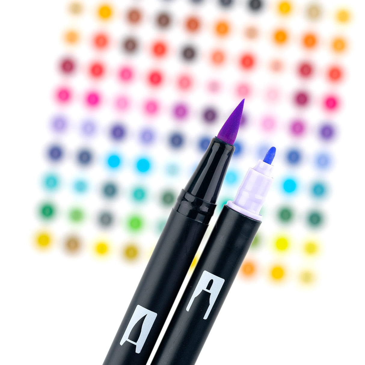 Dual Brush Pen, Pastel, 10-Pack +Free Fudenosuke