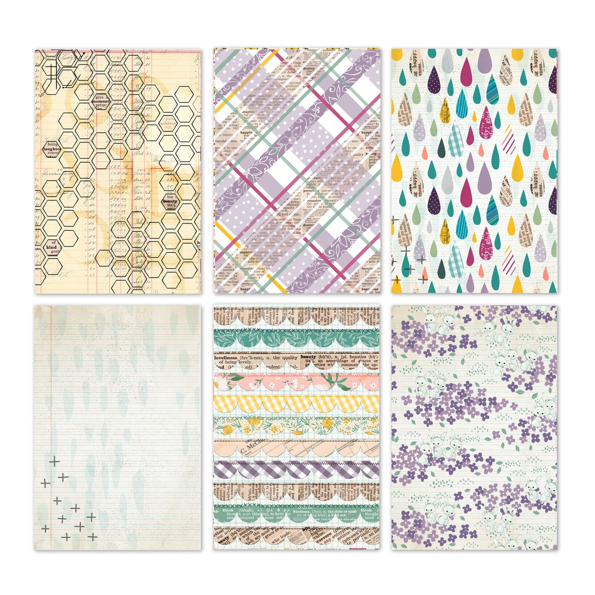 Wildflower Collection - 6x9 Single Sided Paper Pack - 16 Sheets