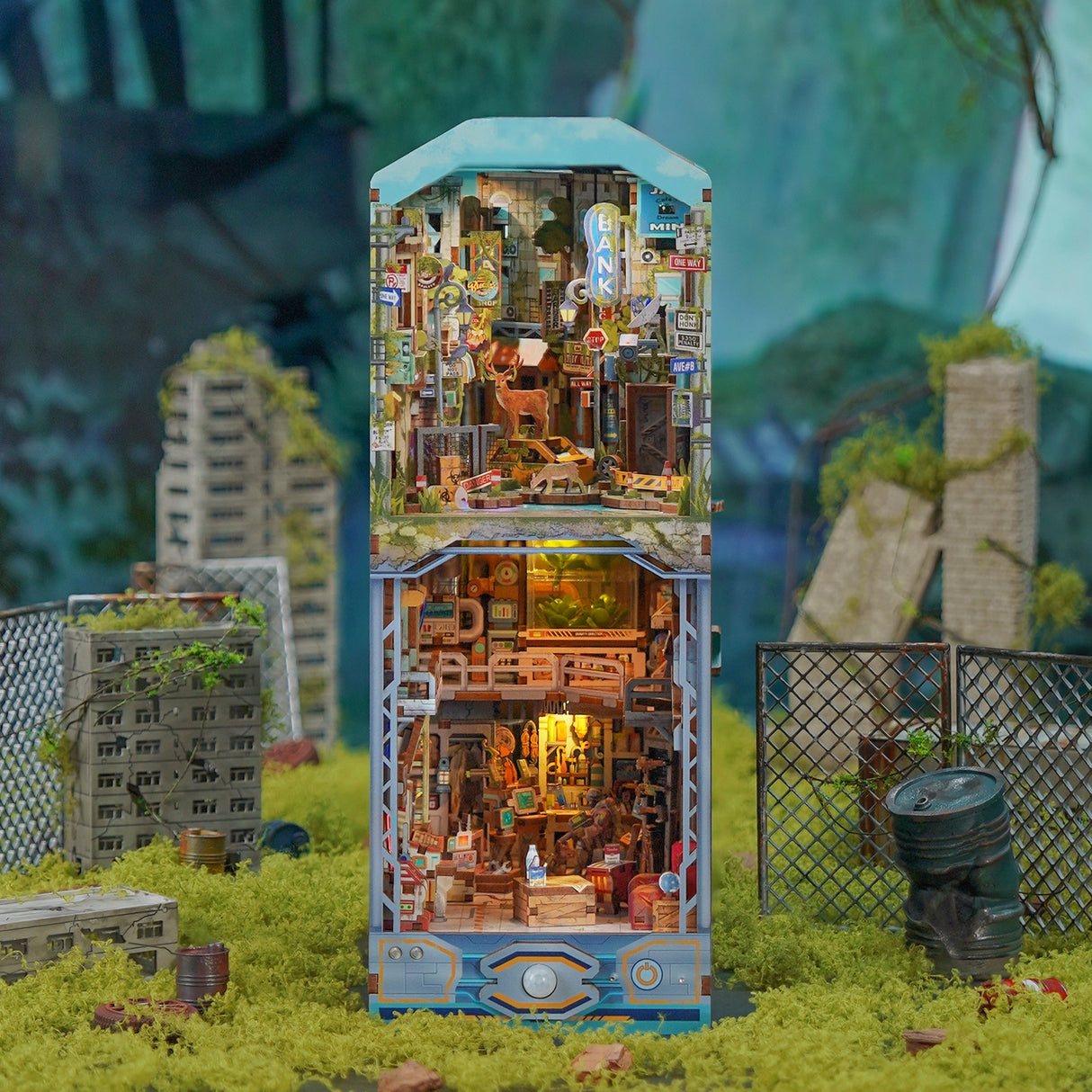 Diy Miniature House Book Nook Kit: Haven Zero w/ Dust Cover