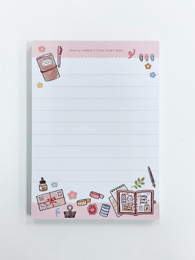 Cherry Rabbit x Little Craft Fest Memo Pad