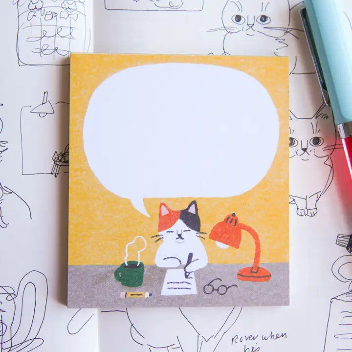 Megan Wang - Calico Cat Memo Pad