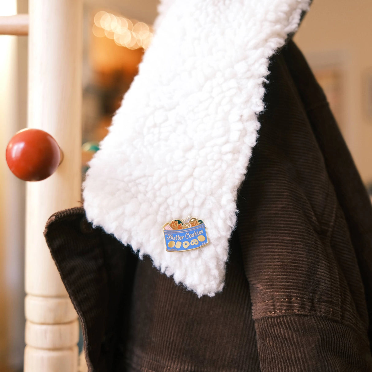 Butter Cookie Sewing Kit Enamel Pin