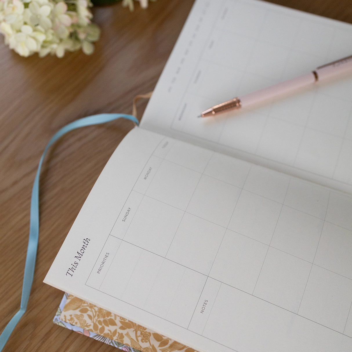 Botanica Paper Co. Linen Bound Undated Weekly Planner - Song Birds