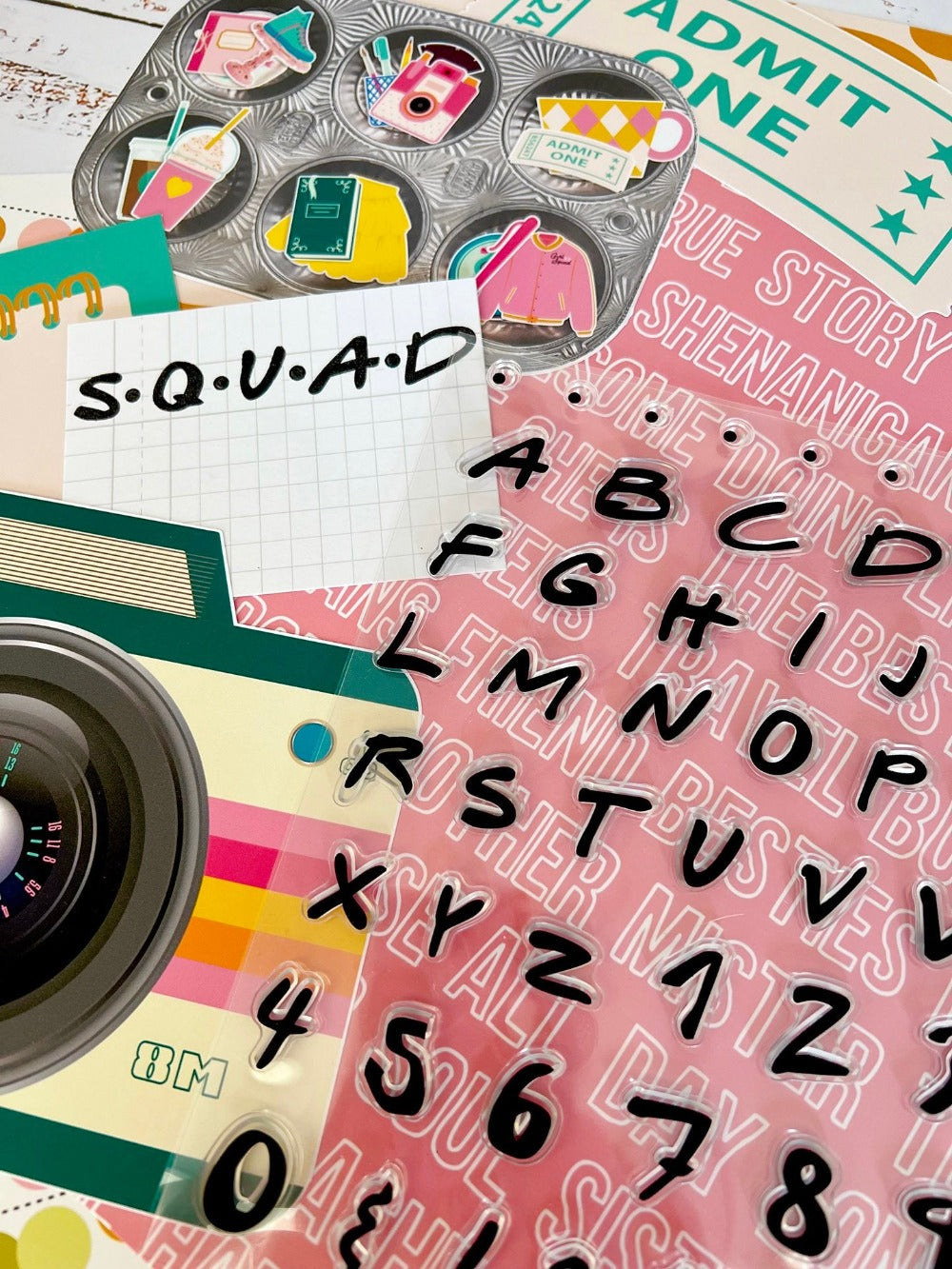 Girl Squad Alphabet 6X8 Clear Stamp Set