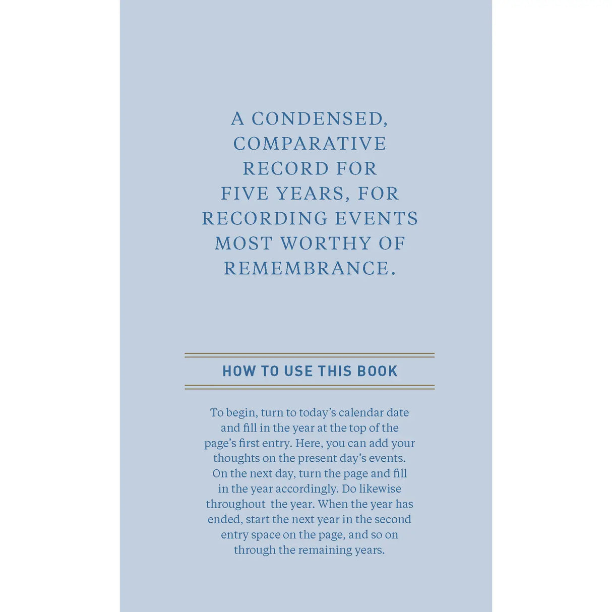 Denim One Line A Day Journal