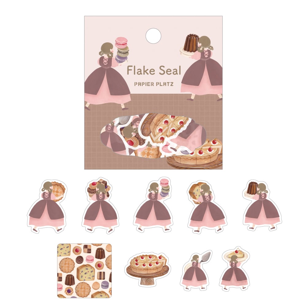 Papier Platz x Terufuku Shoten Flake Sticker - Baked Sweets