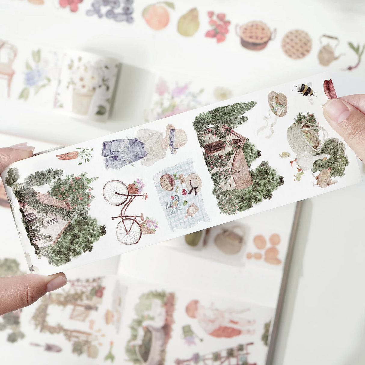 Cottage Charm Washi Tape Sticker Set