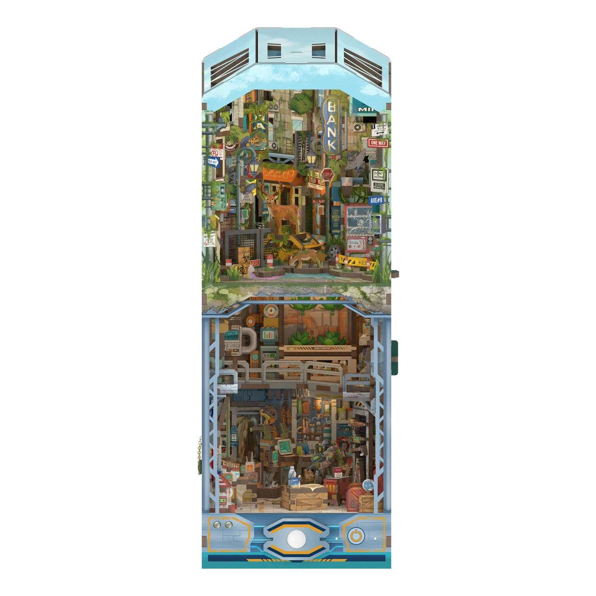 Diy Miniature House Book Nook Kit: Haven Zero w/ Dust Cover