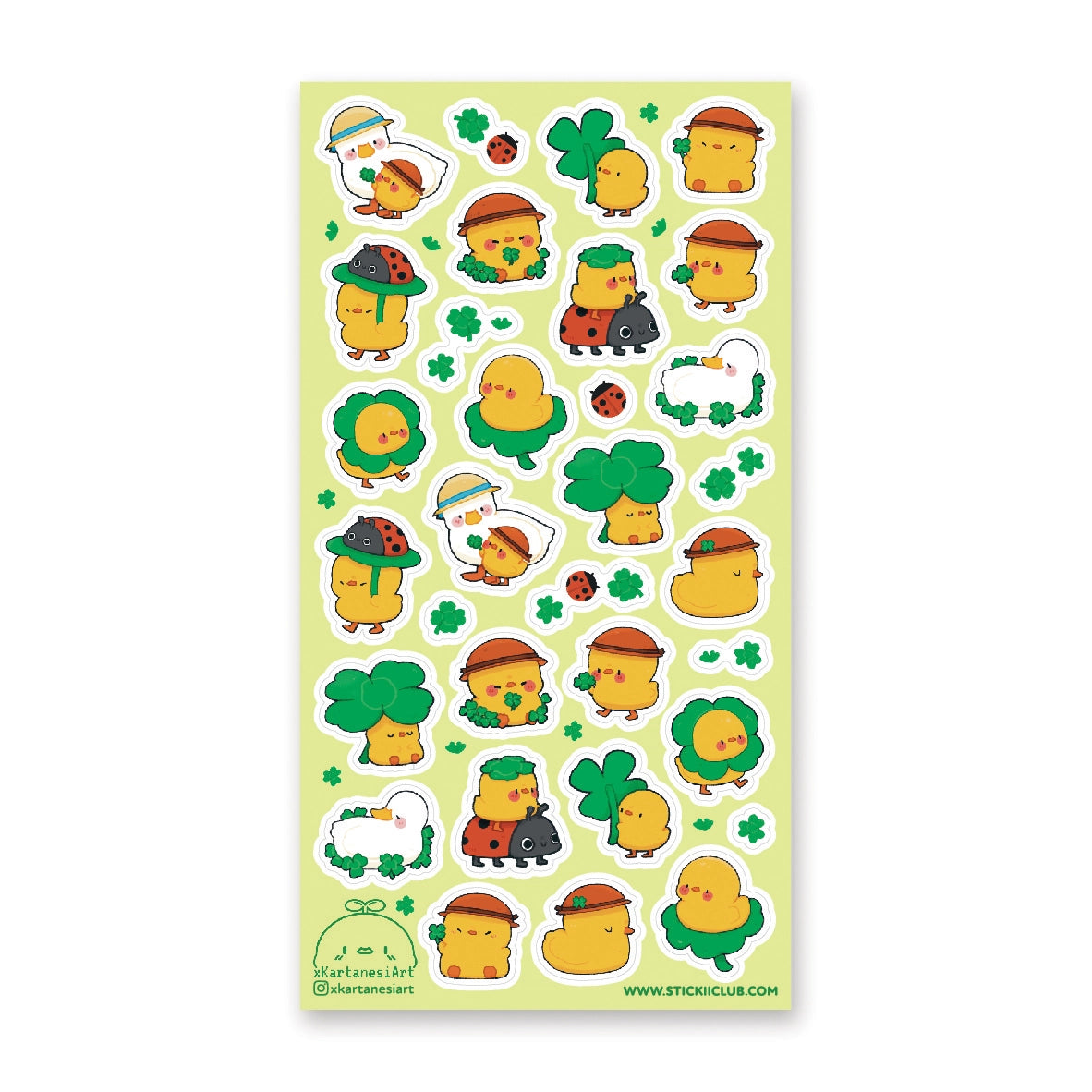 Lucky Duckies Sticker Sheet
