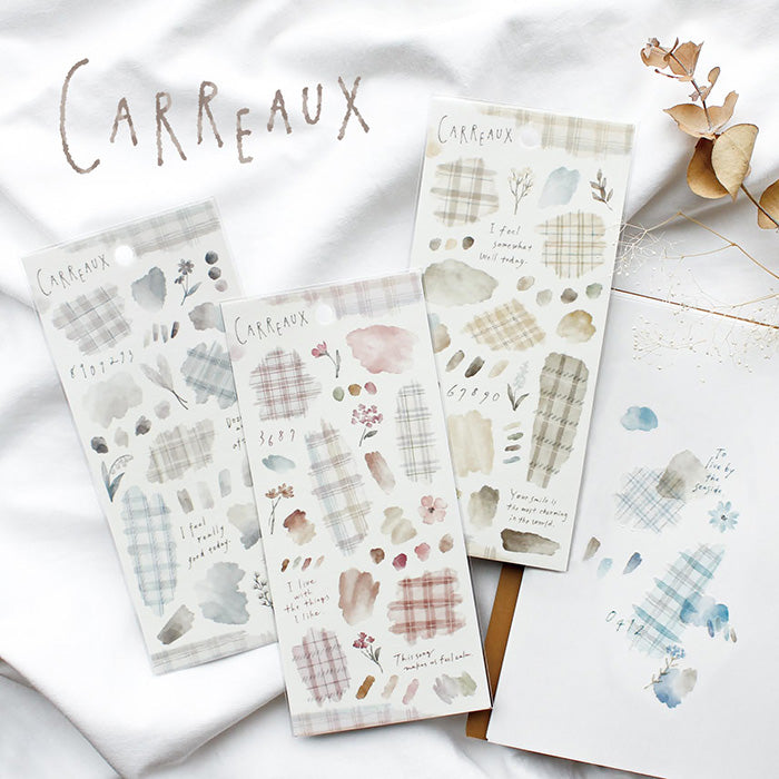 Carreaux Blue Sticker