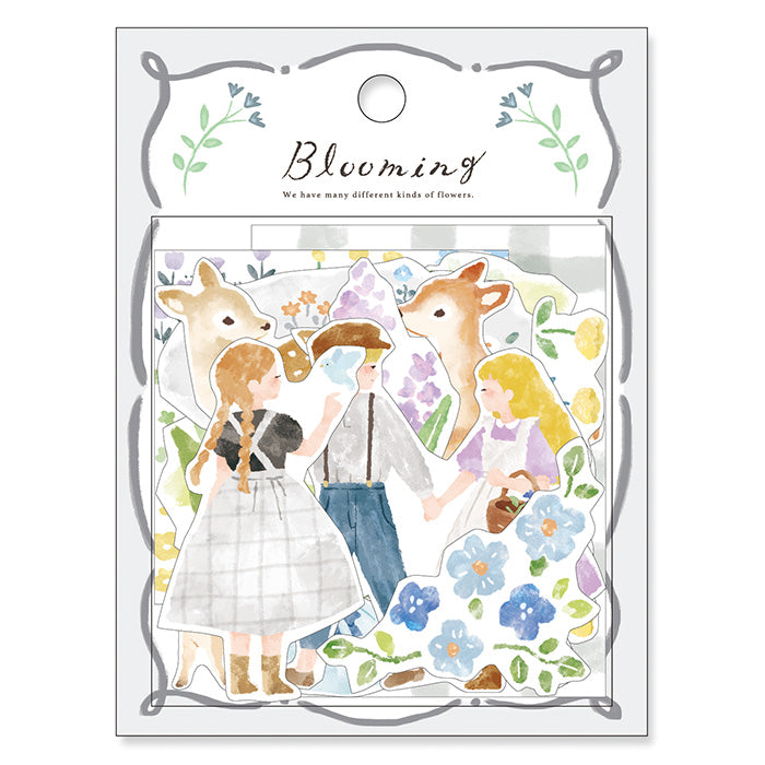 Pegatina Blooming Flake gris