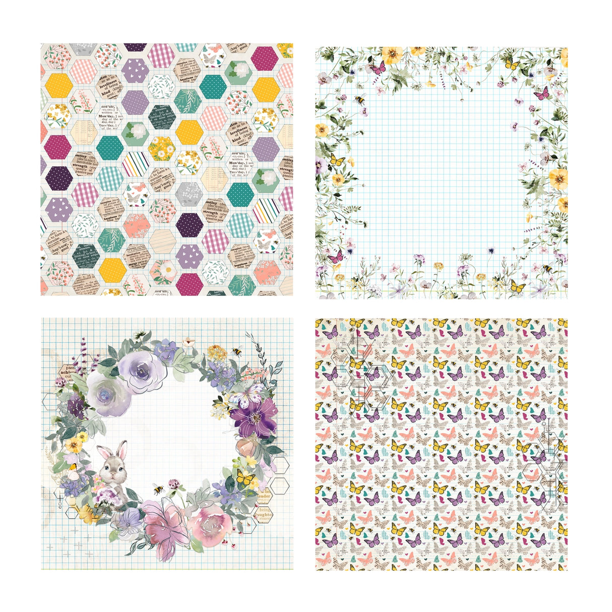 Wildflower Collection - 6x6 Single Sided Paper Pack - 16 Sheets