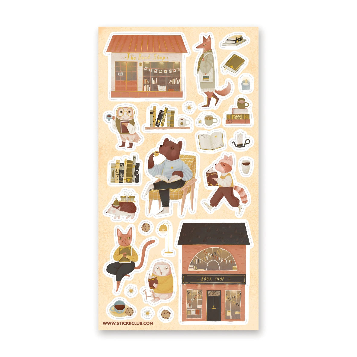 STICKII To the Bookshop Sticker Sheet