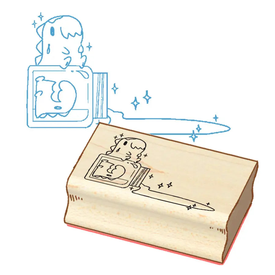 Sakuradragon Troublemaker Wooden Stamp