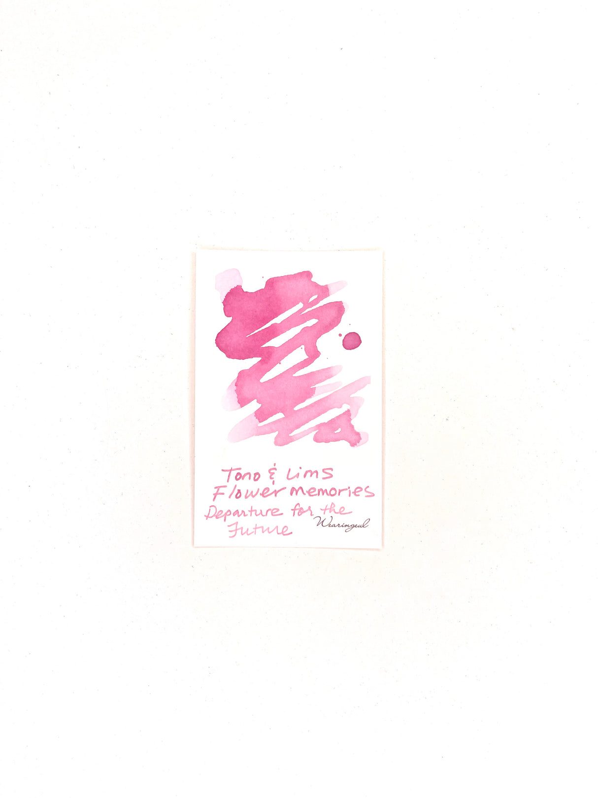 TONO & LIMS Flower Memories Departure for the Future Ink