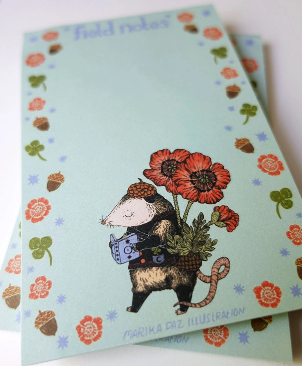 Marika Paz Notepad - Possum Field Notes