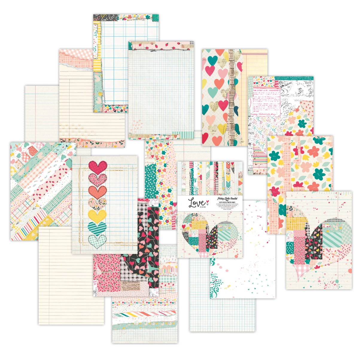 Love Is Kind Collection - 6x9 Single Sided Mixed Paper Pack - 16 Sheets