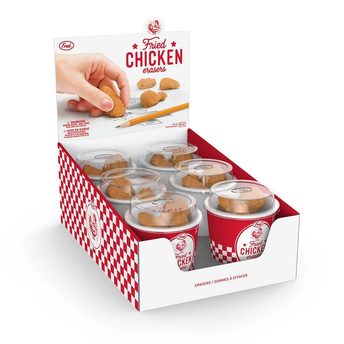 Fried Chicken - Erasers - Set of 6