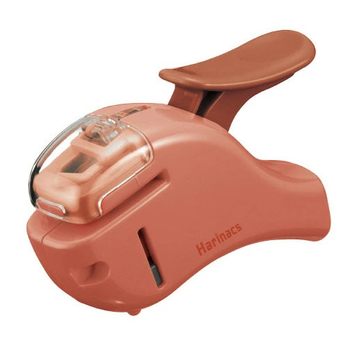 Kokuyo Stapleless Stapler Harinacs Compact Alpha 5 Sheets - Salmon Pink